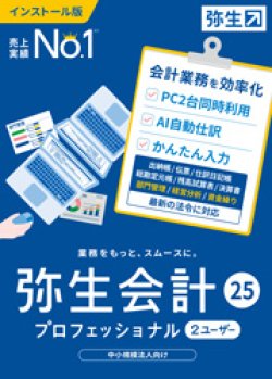 画像1: 弥生会計25プロフェッショナル 2ユーザー（新製品）【送料無料】