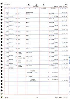 A4元帳ページプリンタ3行明細（ページプリンタ対応）1000枚入