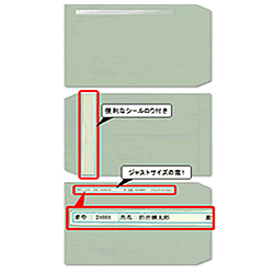 給与明細書ページプリンタ専用窓付封筒　200枚入